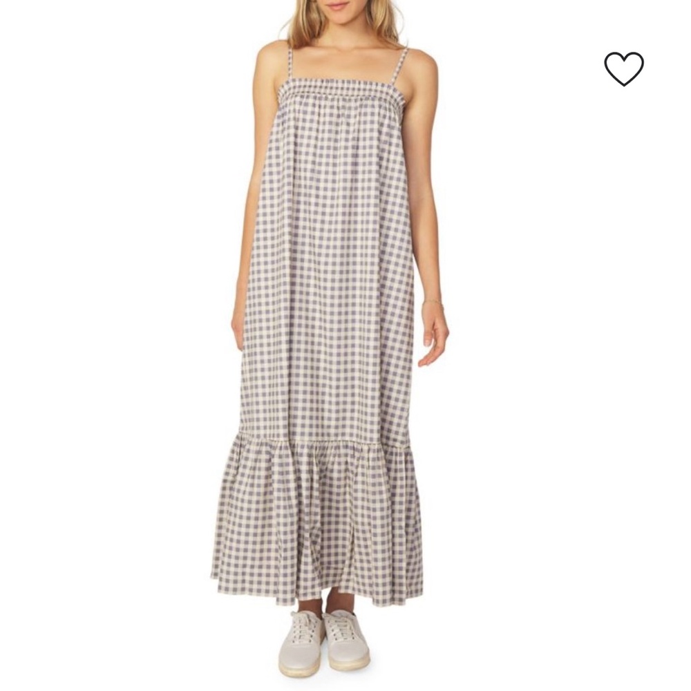 Gingham Smocked Shift Dress
